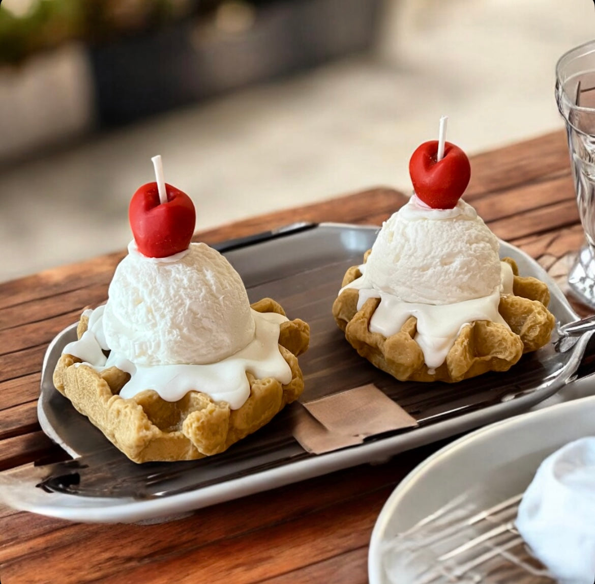 Waffle Sundae ( set of 2)