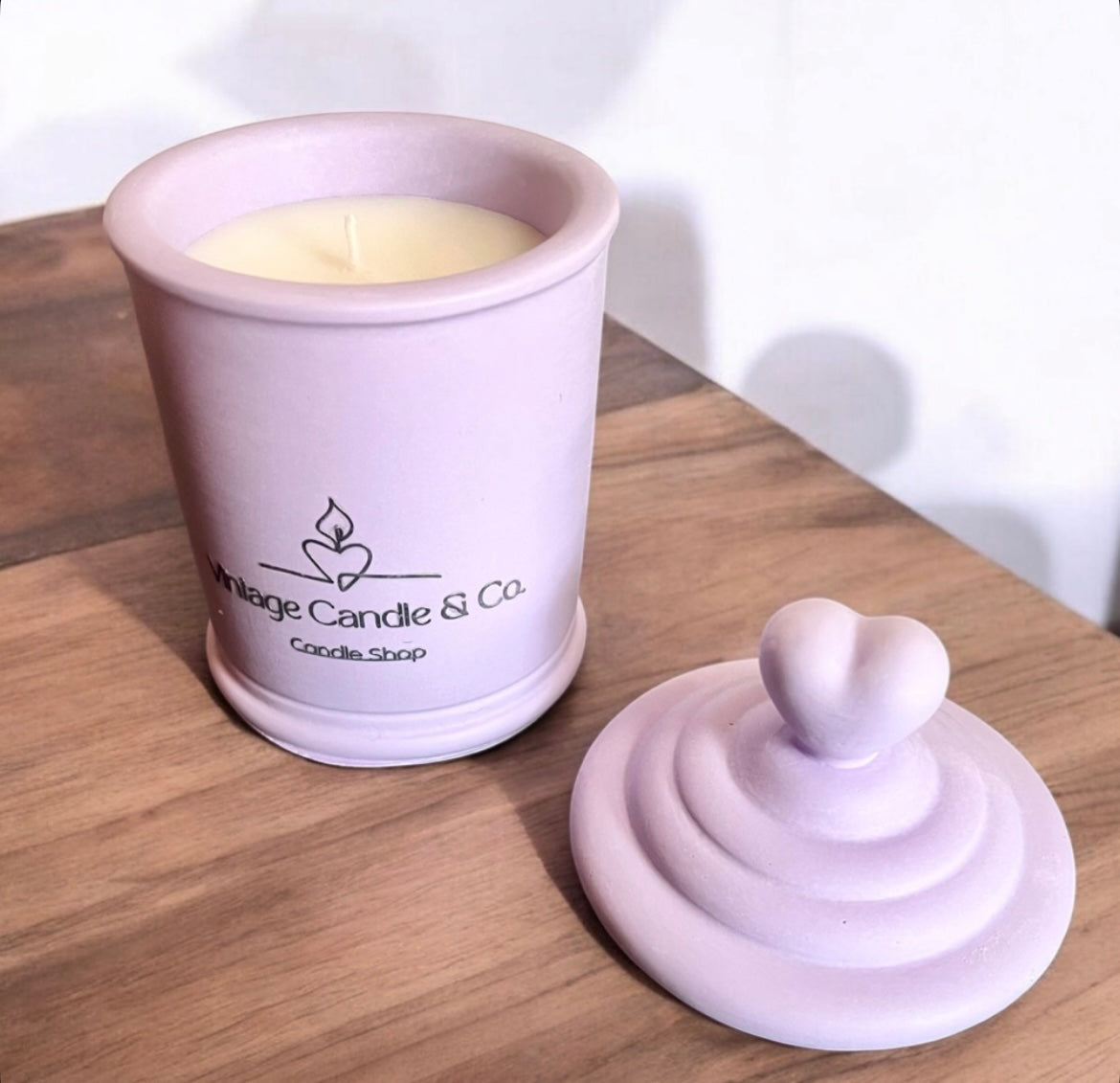 Heart lid candle (large)