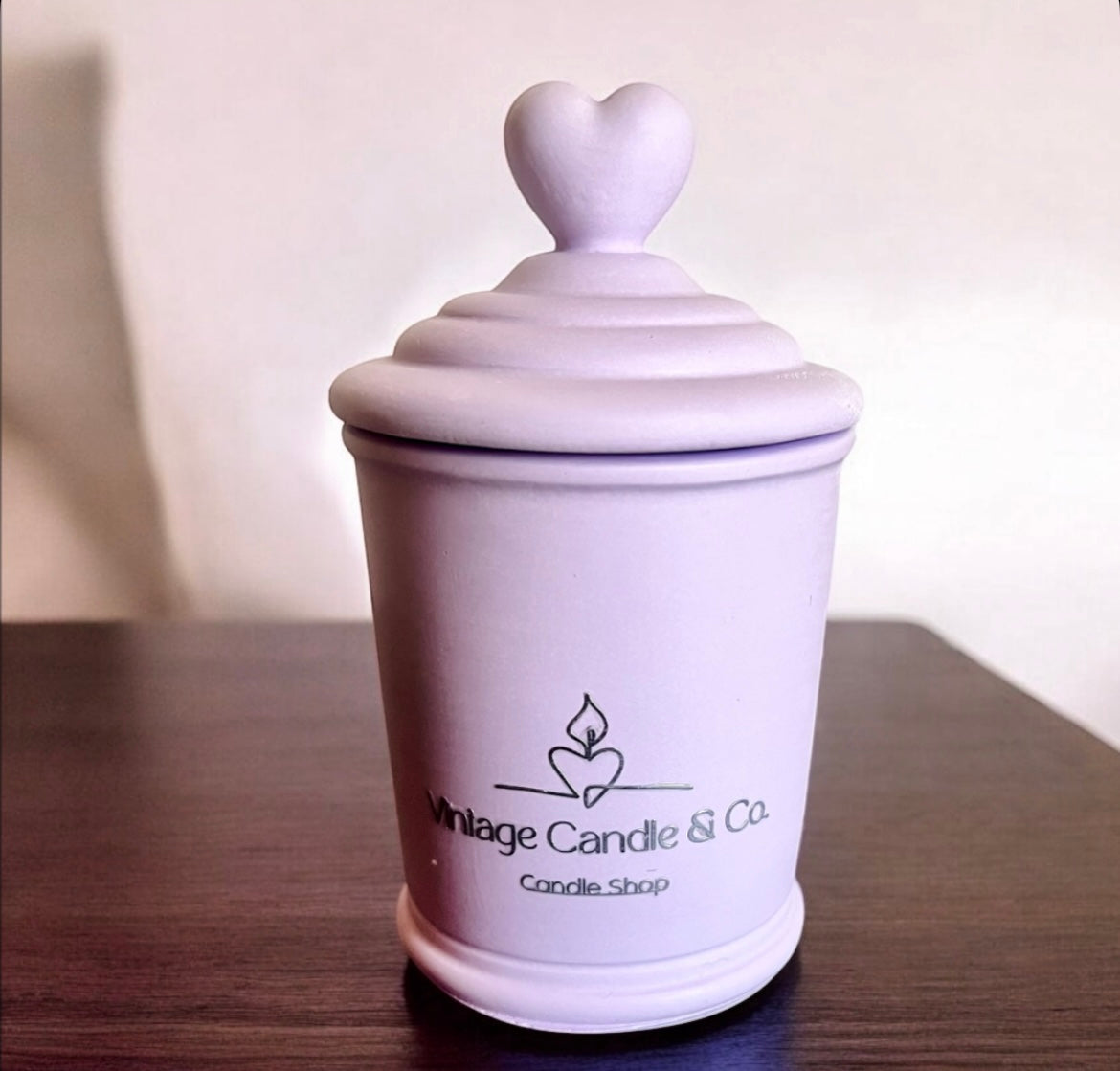 Heart lid candle (large)