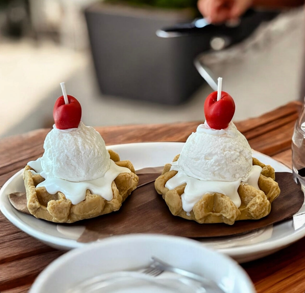 Waffle Sundae ( set of 2)