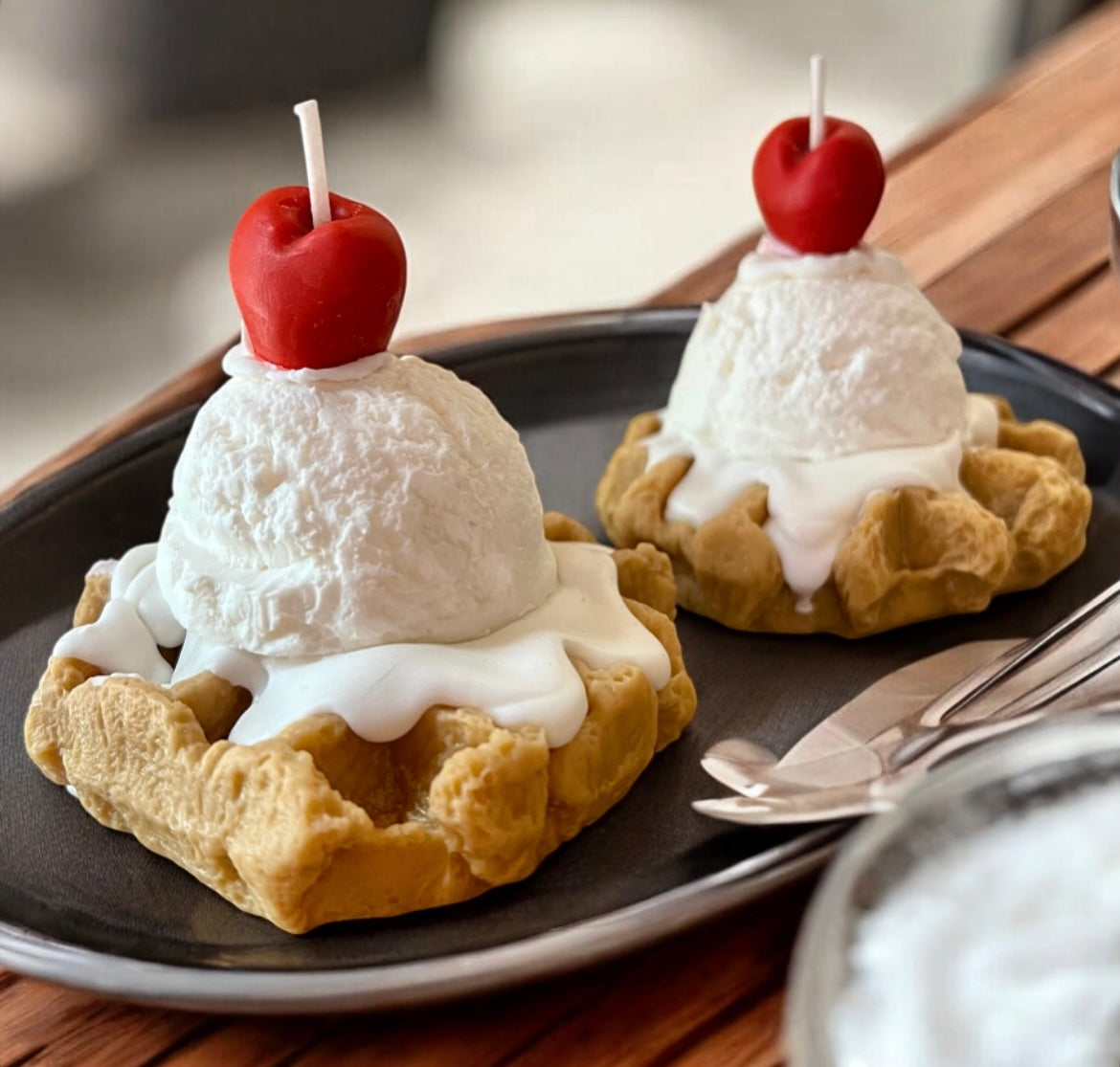 Waffle Sundae ( set of 2)