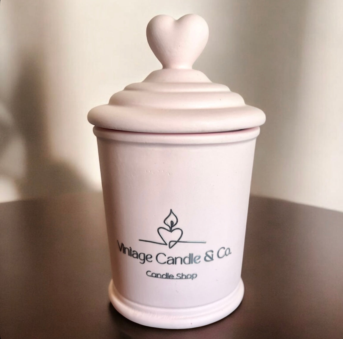 Heart lid candle (large)